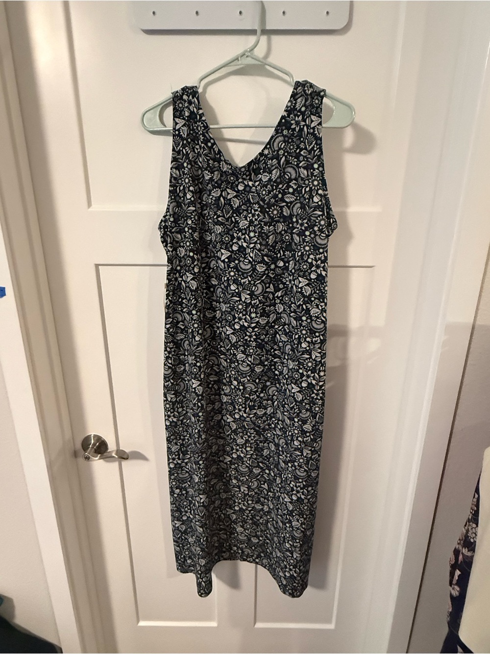 Title nine Sleeveless Navy Floral Maxi Dress NWT size XL